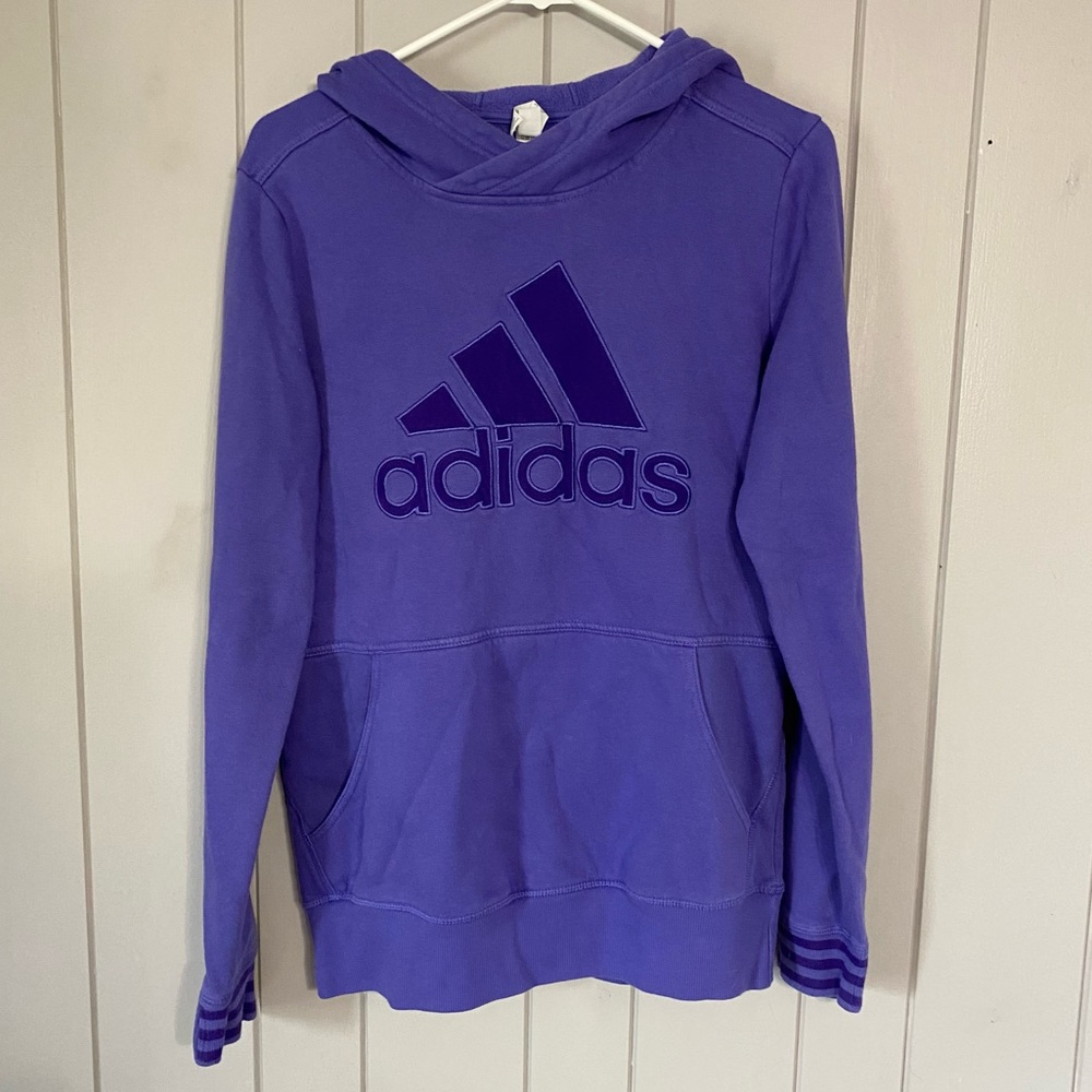 purple adidas hoodie